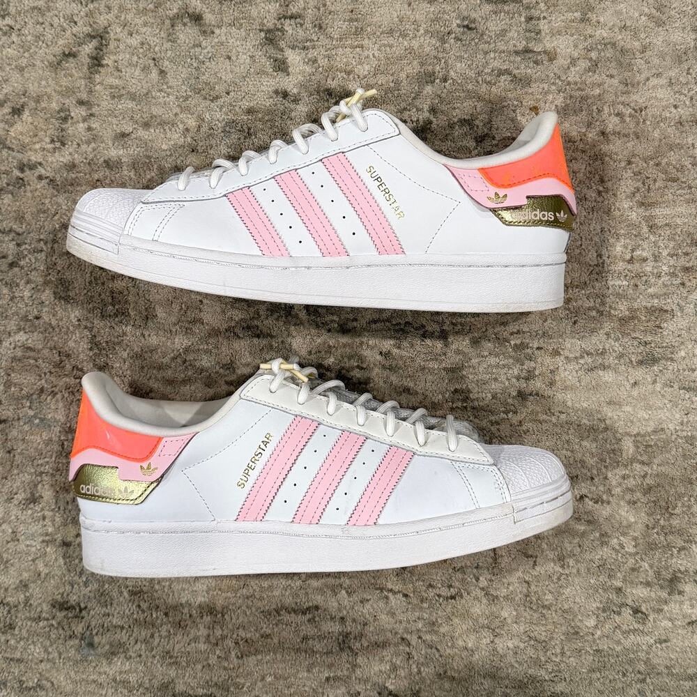 Adidas Superstar Orange and Pink Size 11